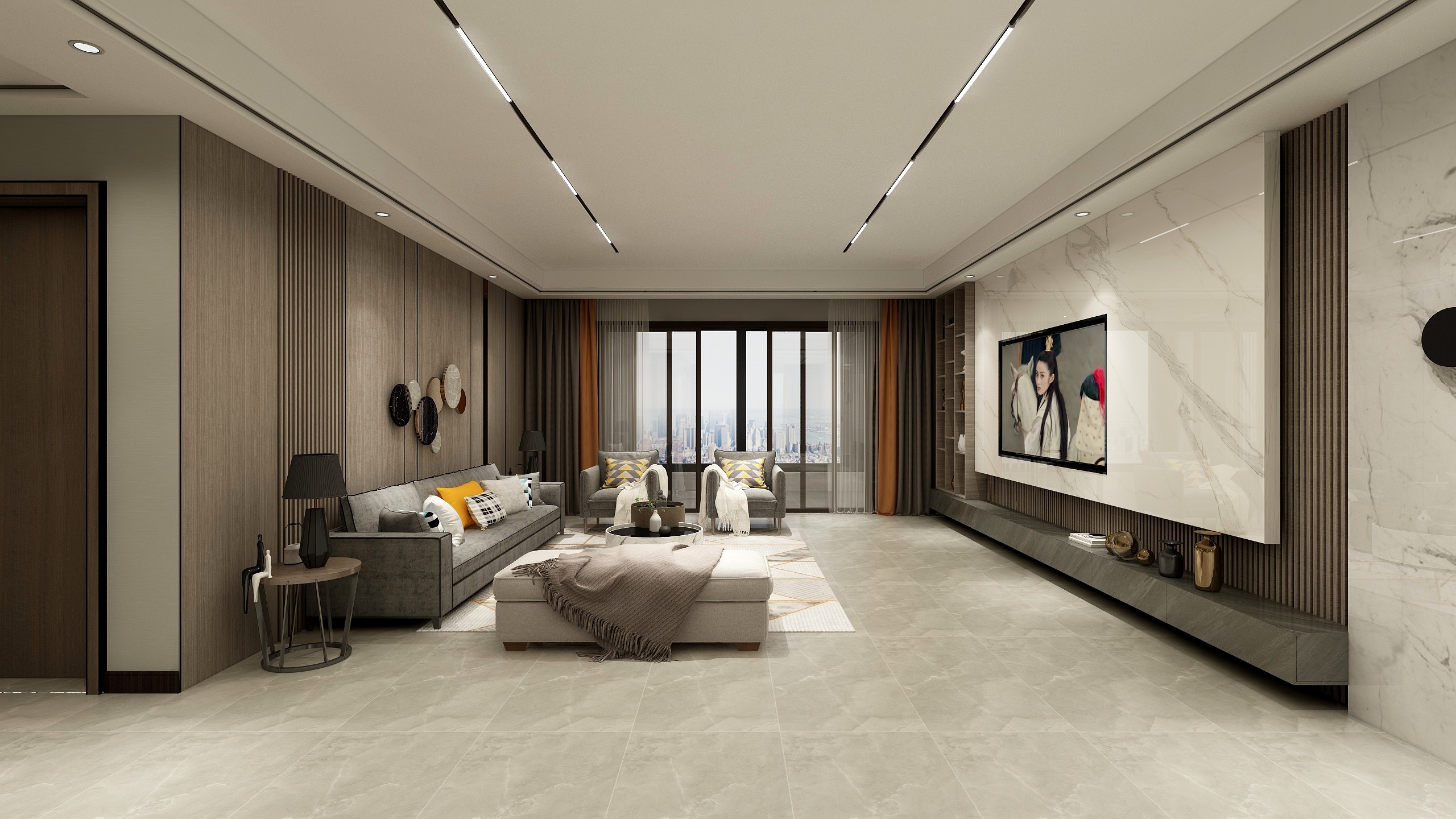 商丘卡诺亚-城央二期260平方-西户-装修设计方案