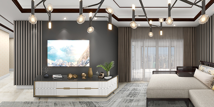 泰诗爾-瑞日嘉园中式风格-装修设计方案