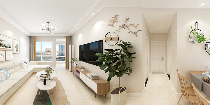 沈灵-芙蓉别苑邓先生-现代简约-装修设计方案