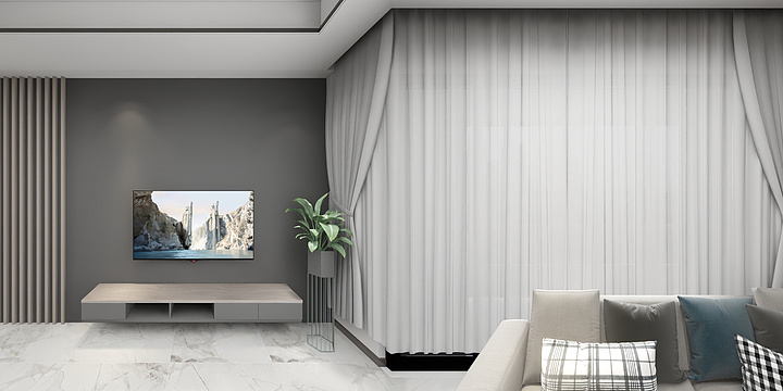 加菲猫装饰设计-富春壹号院-装修设计方案