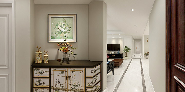 骄阳似我WUnn-水岸华府C户型美式风格方案二-装修设计方案