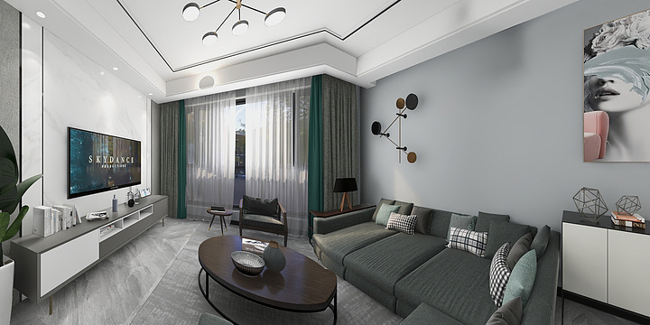 筑简设计-现代-成都-温江洲际春天广场-装修设计方案