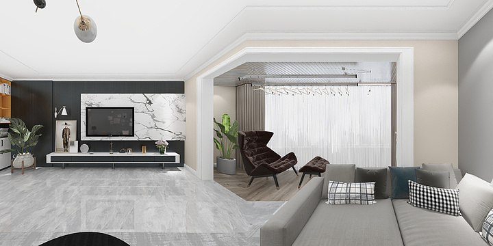 筑巢人文杰-杨鑫-盛源华府-王女士-装修设计方案