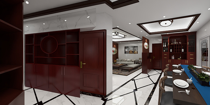 周佳平123-巴黎春天8-1-301中式-装修设计方案