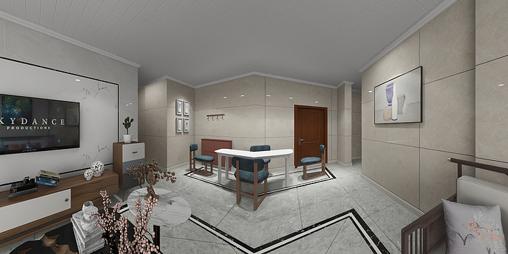 安溪鹰牌瓷砖-安溪鹰派陶瓷效果图---古堡灰-装修设计方案