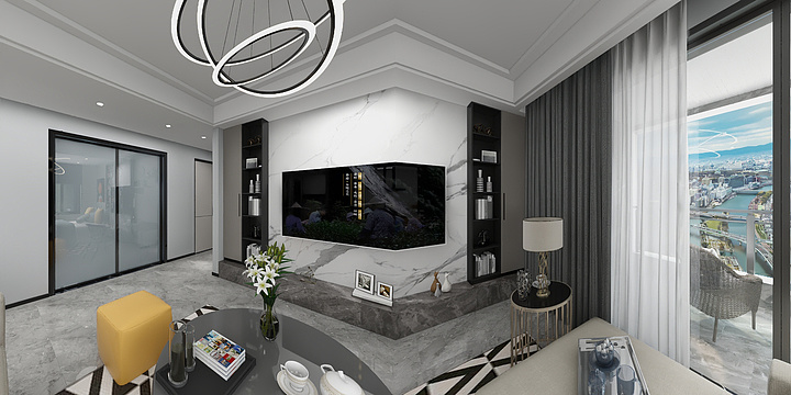 湾岸设计-桂语九里罗老师（E户型94㎡）-装修设计方案