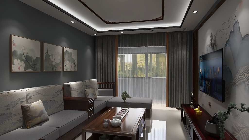 晓明13520933293-中式效果图天竺-装修设计方案