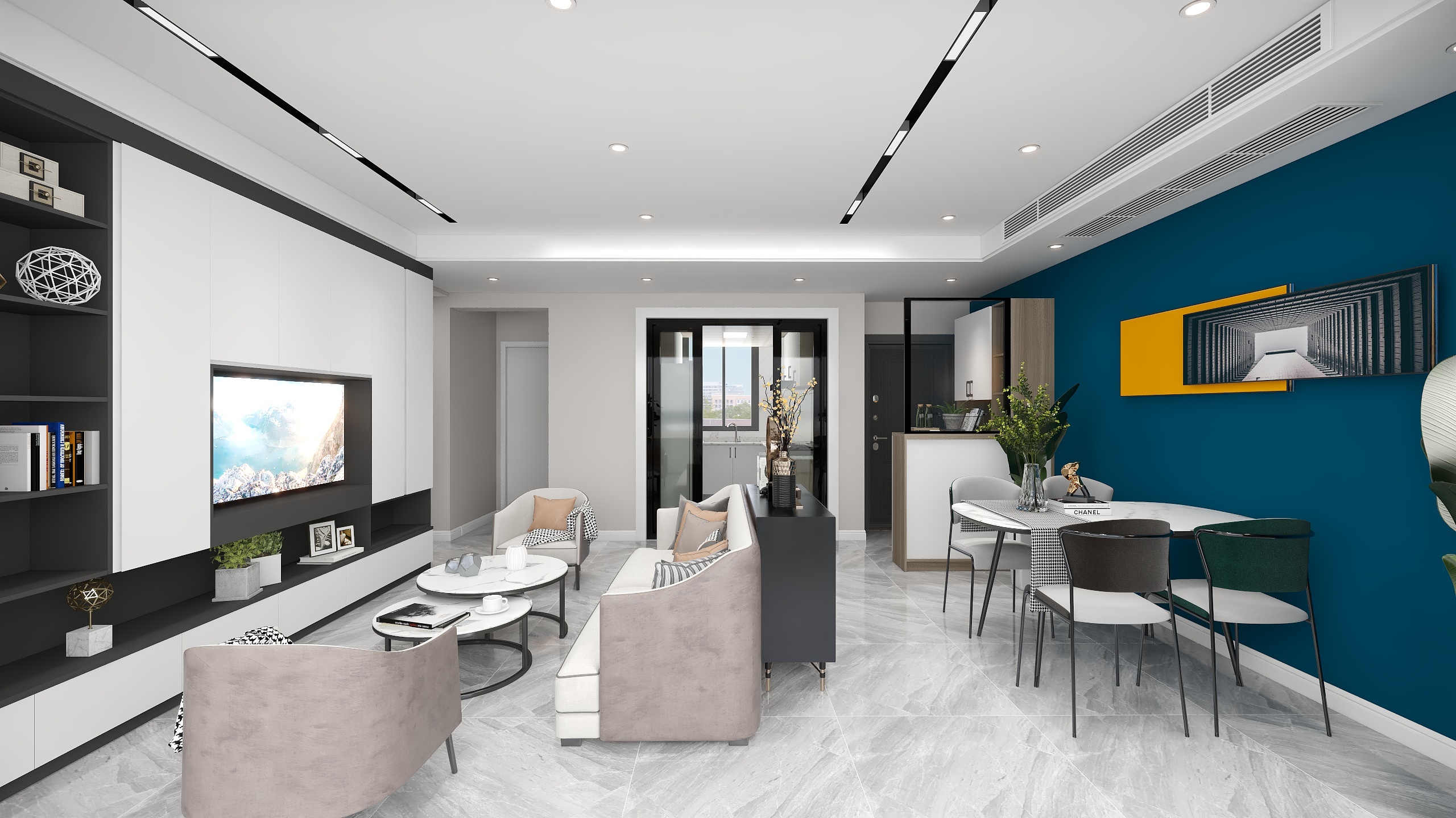 A梦设计-和睦新城-孔姐-现代风-装修设计方案