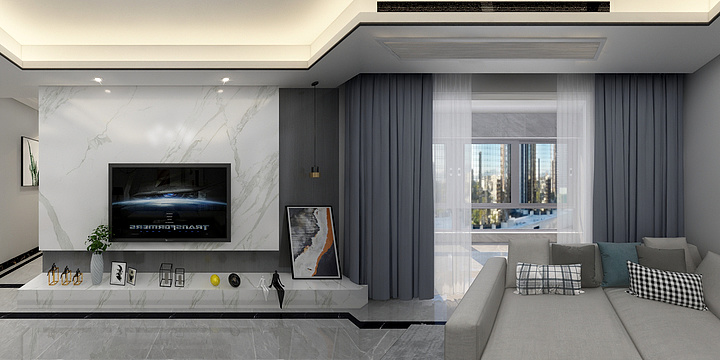 DMei-鼎杰-黑白现代极简风-装修设计方案