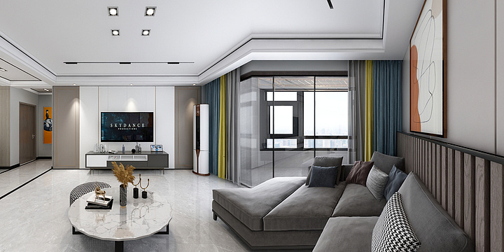 金鑫装饰奢颜整装-名门世家8-1-1201-装修设计方案