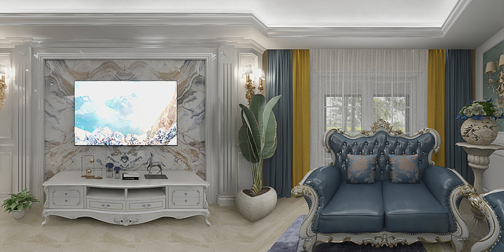 曲肖如梦兆芳华-丰县观澜郡-装修设计方案