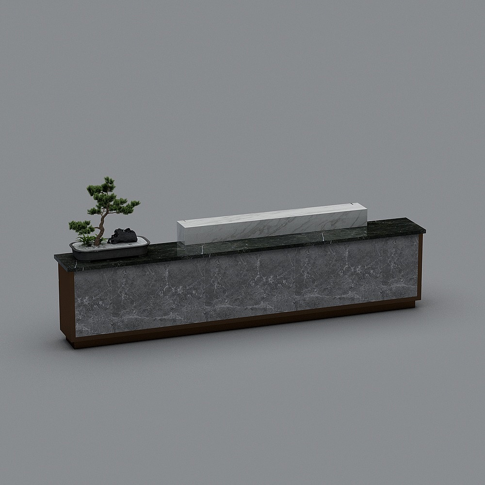 前台3D模型