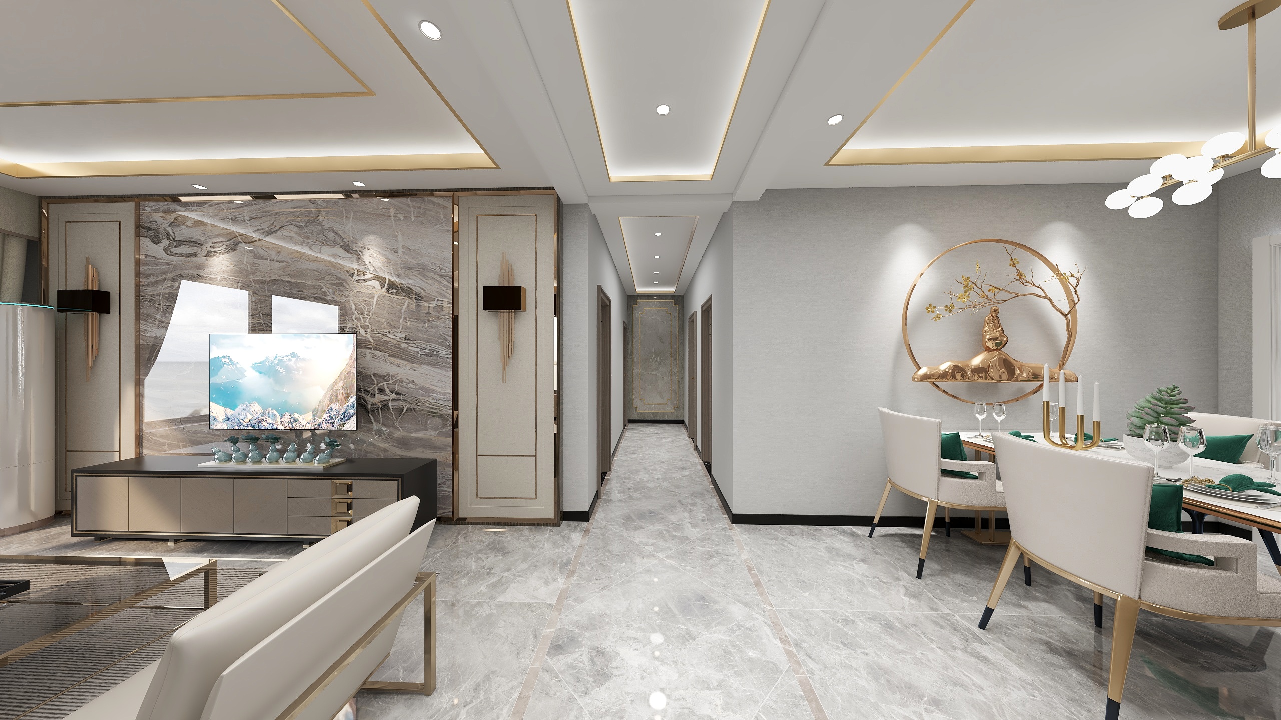 贾士旭-国赫天著100㎡2室-装修设计方案