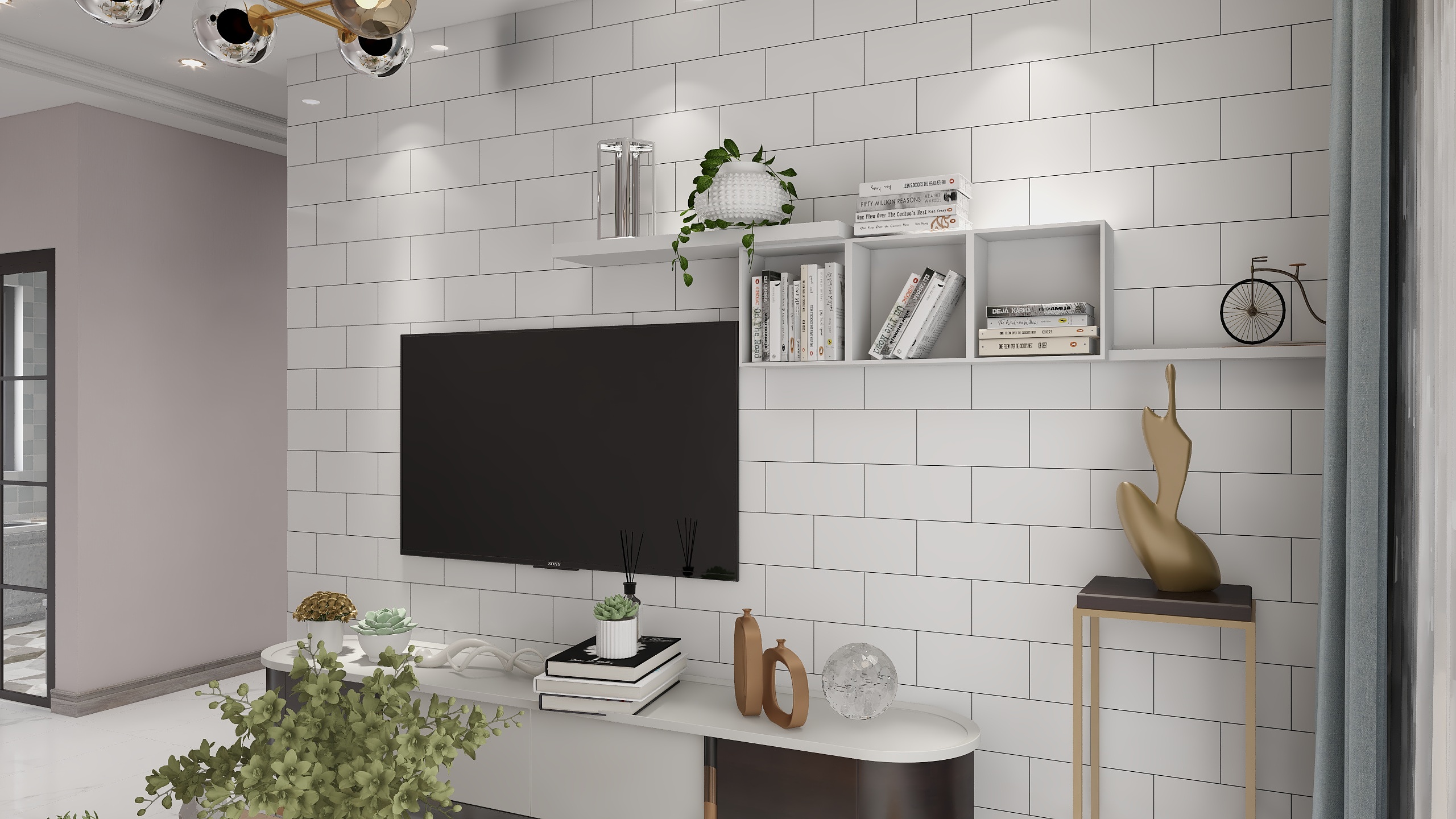 楚楚cc-德信海德公园83.00㎡A2’3室2厅1卫1厨-装修设计方案