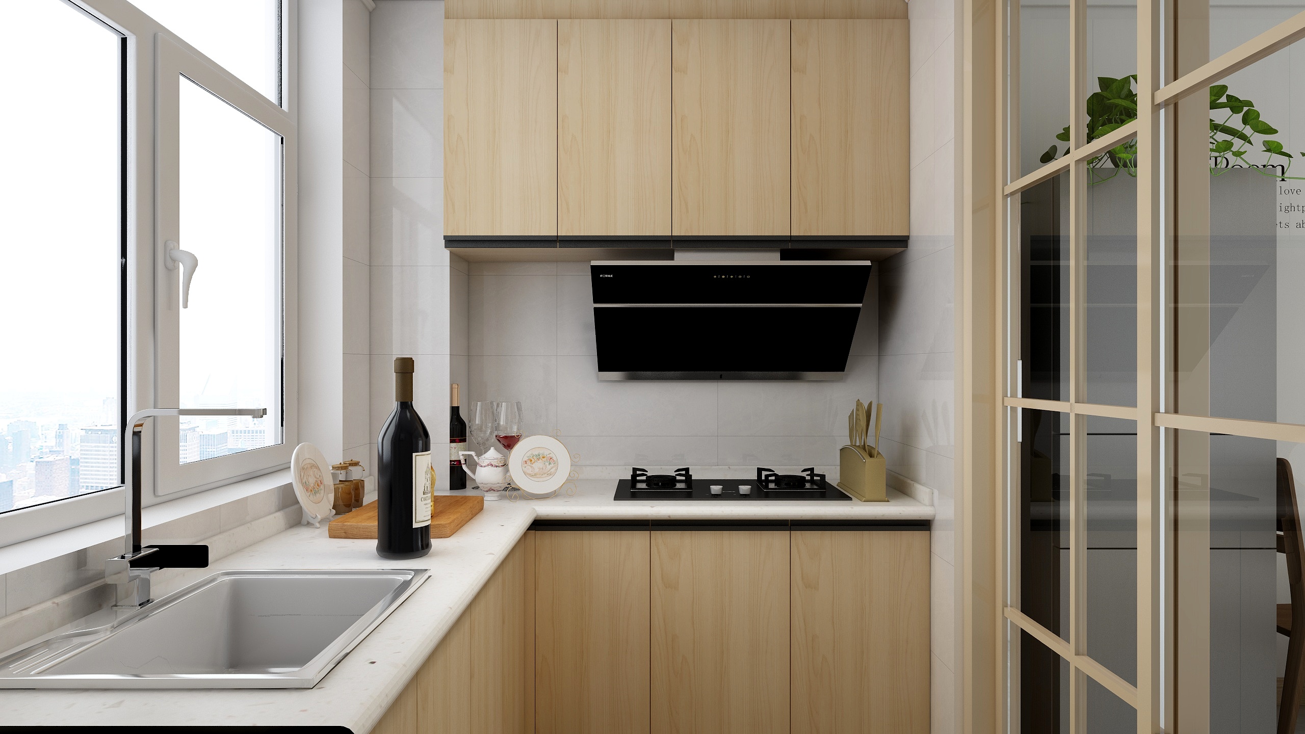 一野生设计师-130方北欧三居装修效果图