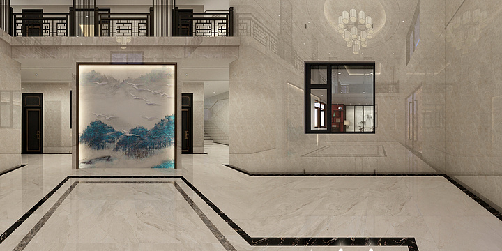 设计师一和二-新中式会所-装修设计方案