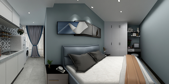 锐丰装饰吴兰竹-桐达山韵金姨公寓-装修设计方案