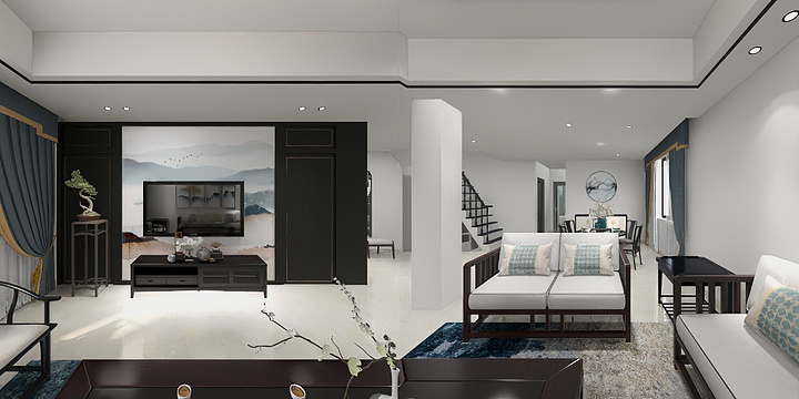 设计师曹芳-温馨别墅最后确定效果-装修设计方案