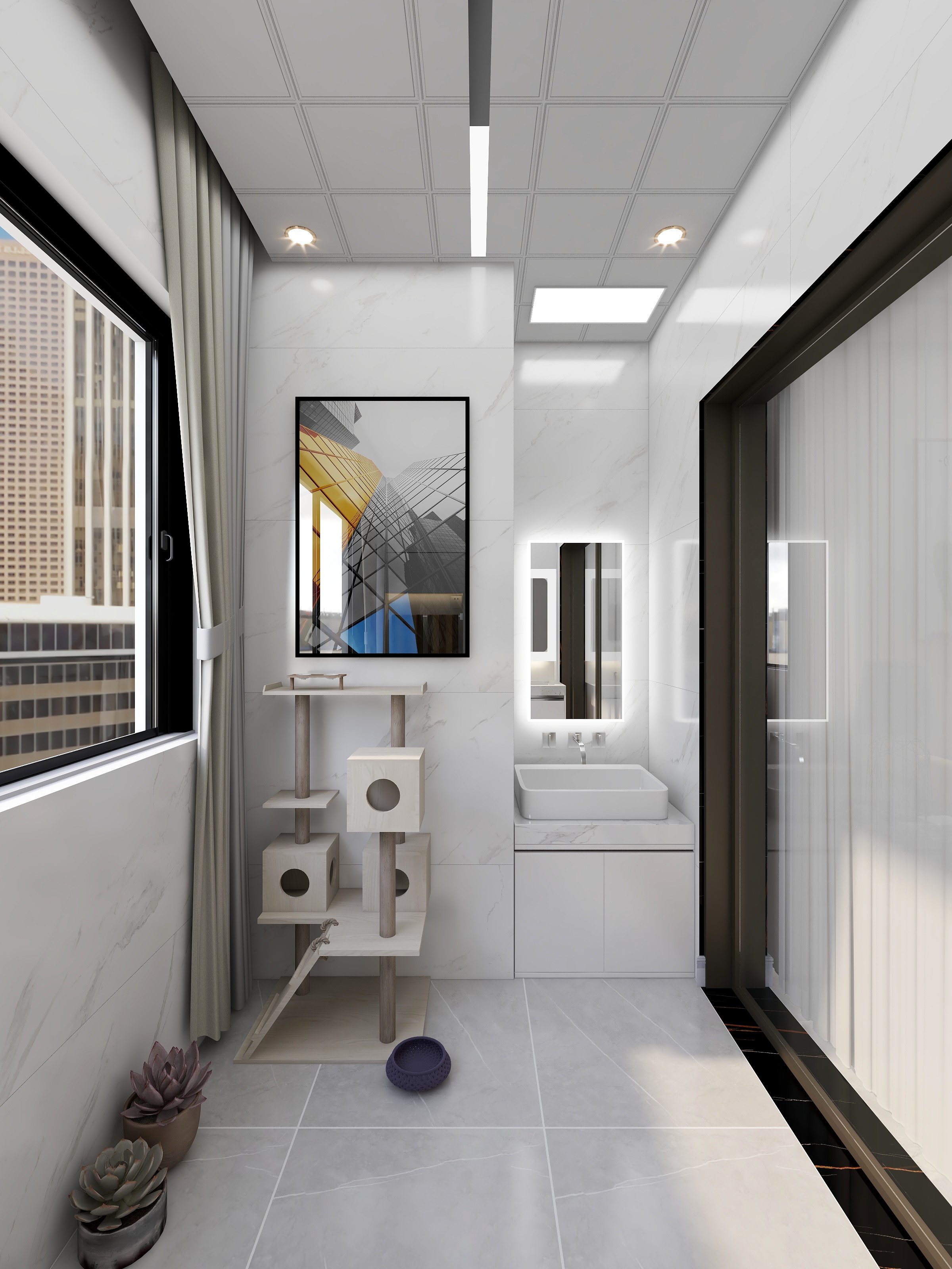 1568*nEHF-德信海德公园83.00㎡A2’3室2厅1卫1厨-副本-装修设计方案