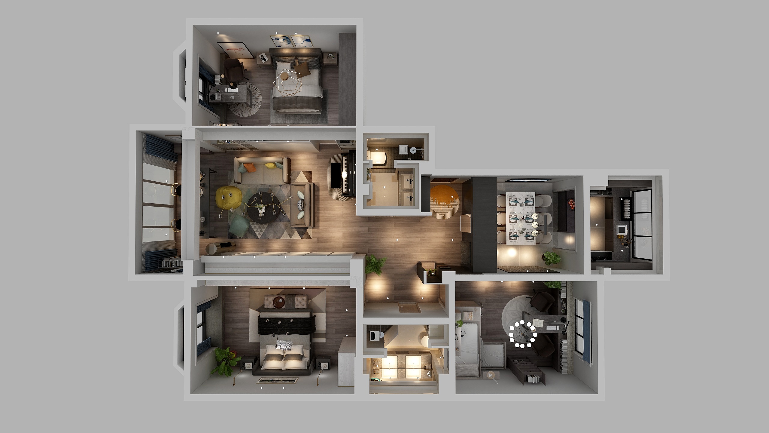 Ruthless丶Seven-土地局家属院梦宅-装修设计方案