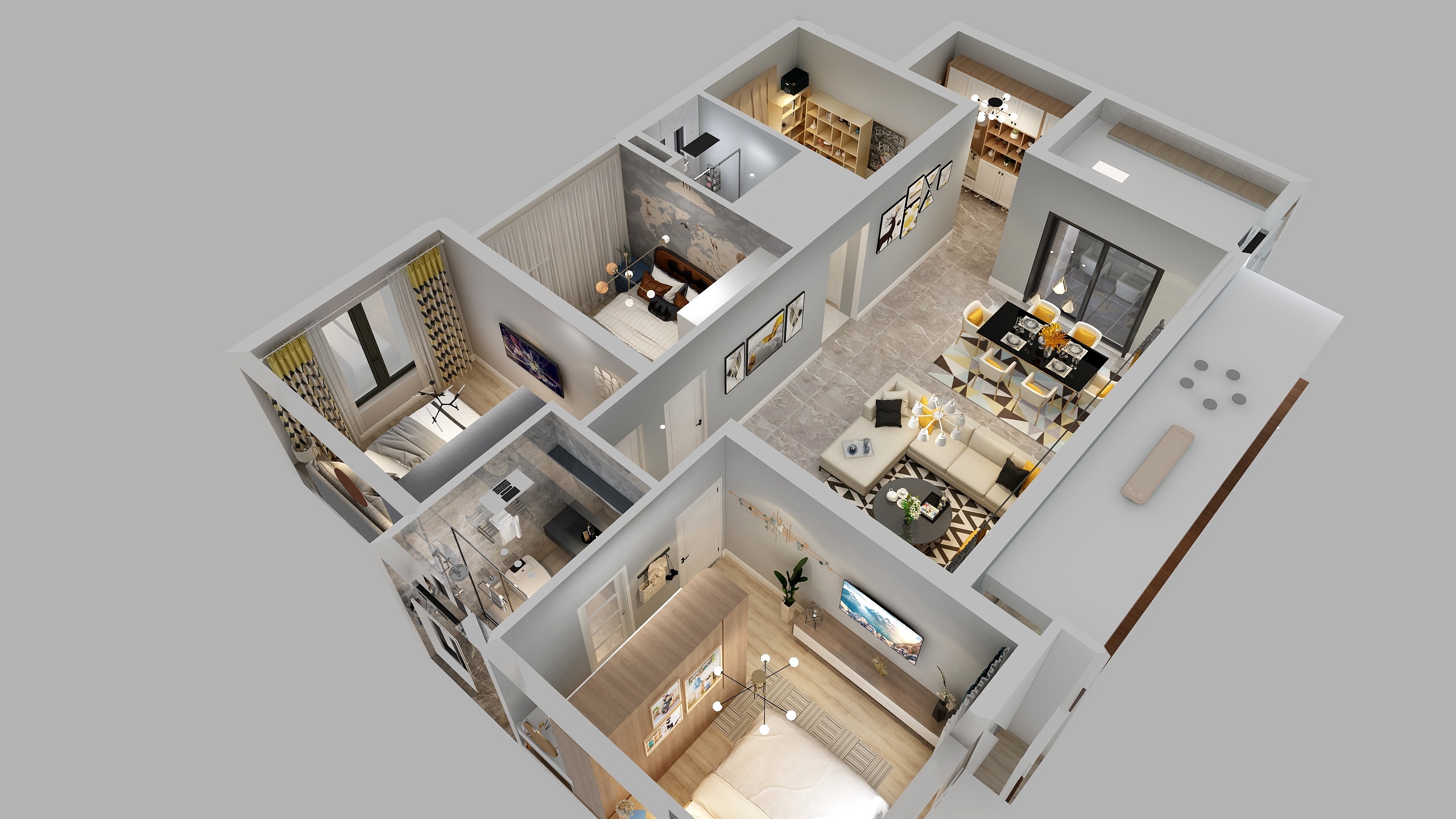 zhaobinbin-贵阳 绿地国际花都-装修设计方案