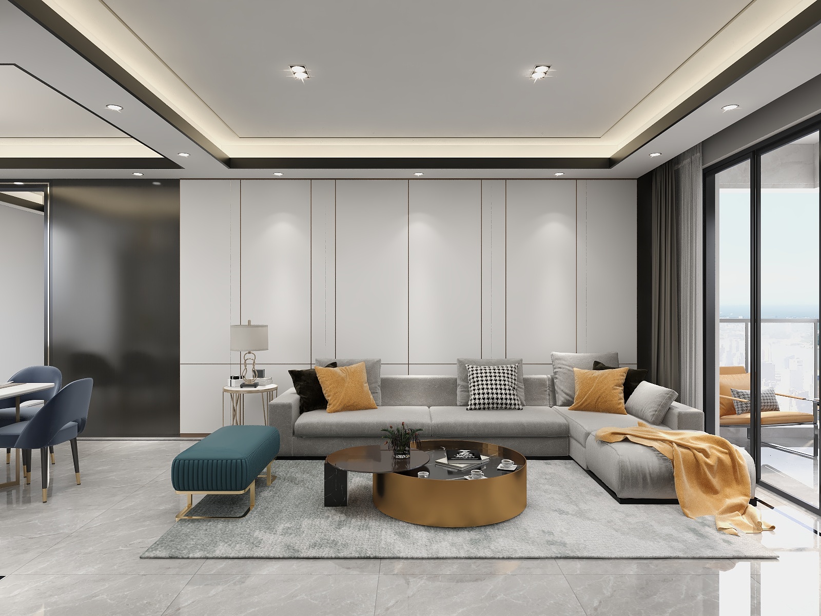 STARS星空设计-120方现代四居装修效果图