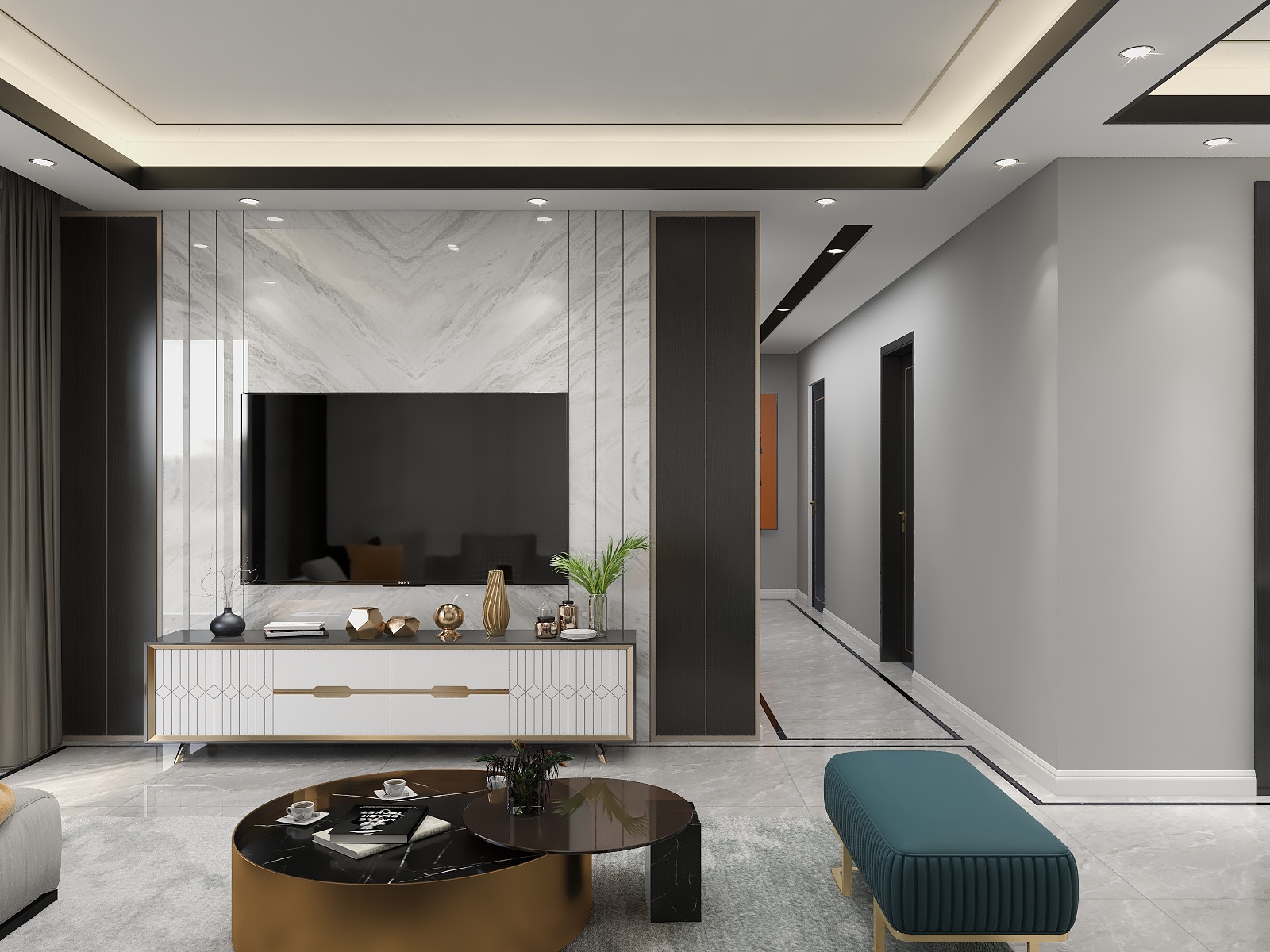 STARS星空设计-120方现代四居装修效果图