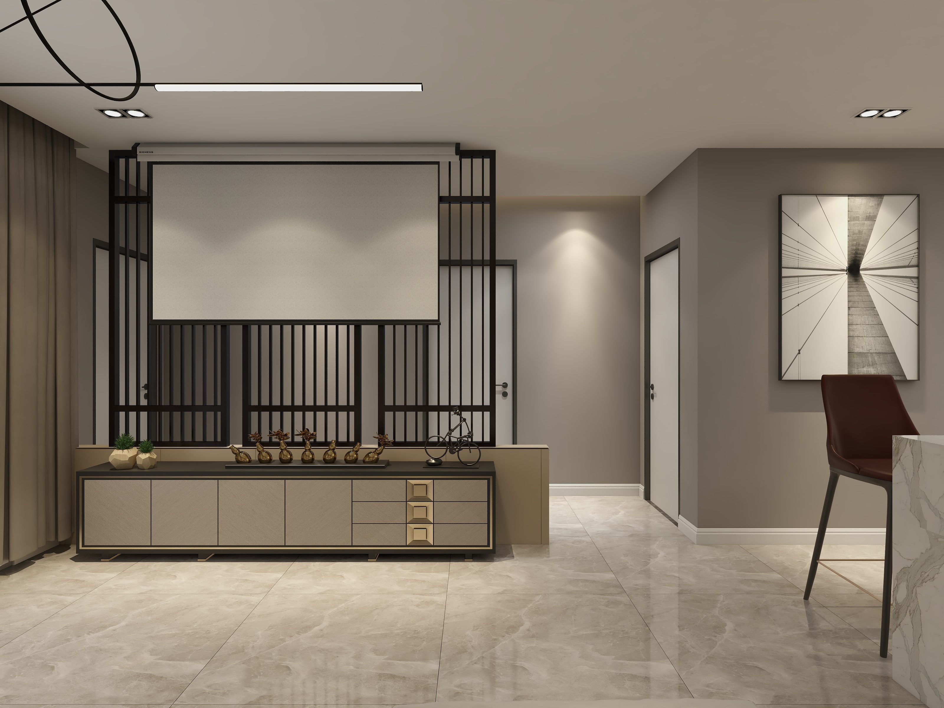 A7设计工作室-莱茵矩阵国际--简约现代-装修设计方案