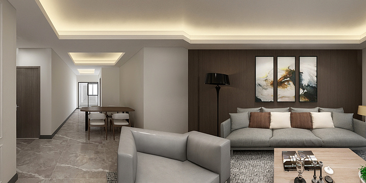 小韓-水岸怡园现代简约-装修设计方案