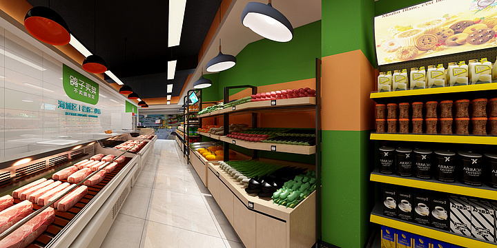 王明佐-鸽子买菜生活超市二稿-装修设计方案
