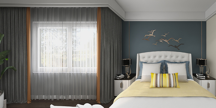 流泪的熊猫-金科王府楼中楼(1)-装修设计方案