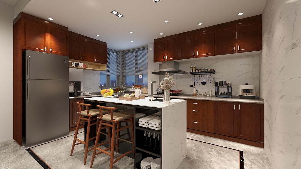 韩雨林设计师-简中式三房两厅-装修设计方案