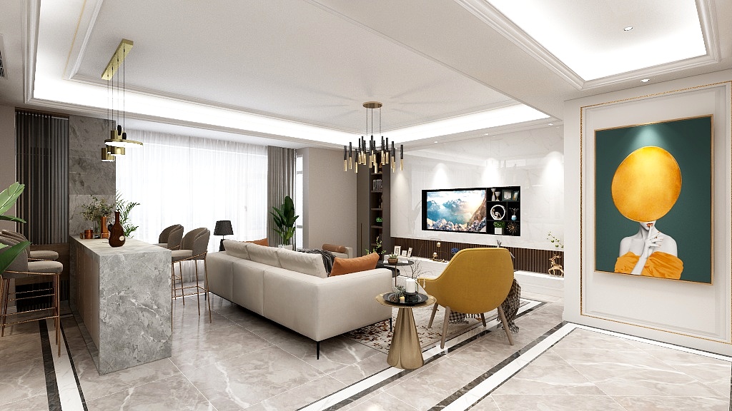 李昔沫-合阳党女士效果图-装修设计方案