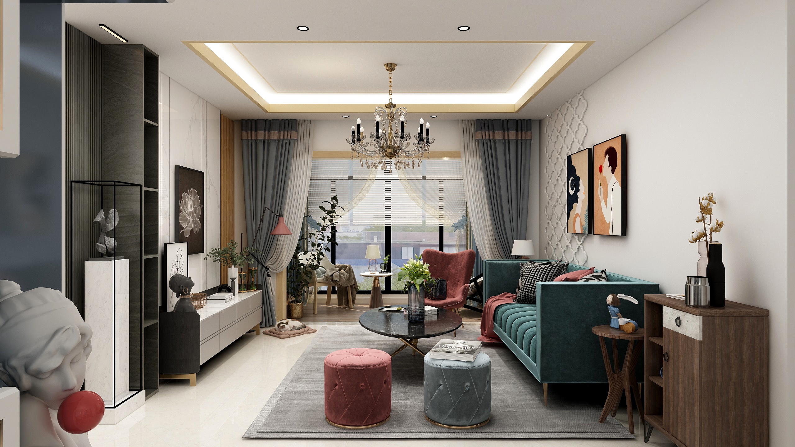 不哭不闹只会傻笑-东方首府户型图未实测1-装修设计方案