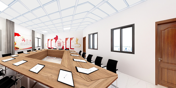 沐森设计丶任鹏-多功能会议室-装修设计方案