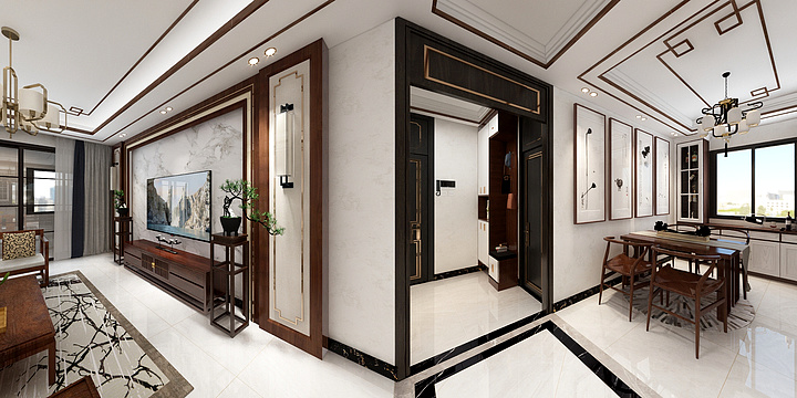 九品空间装饰-绿城水郡140㎡东户王总-装修设计方案