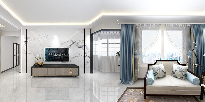 山西卓艺空间装饰-玉秀湾东区1-1-804-装修设计方案