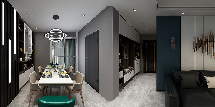 尹竹奇-四季花城易总雅居-装修设计方案