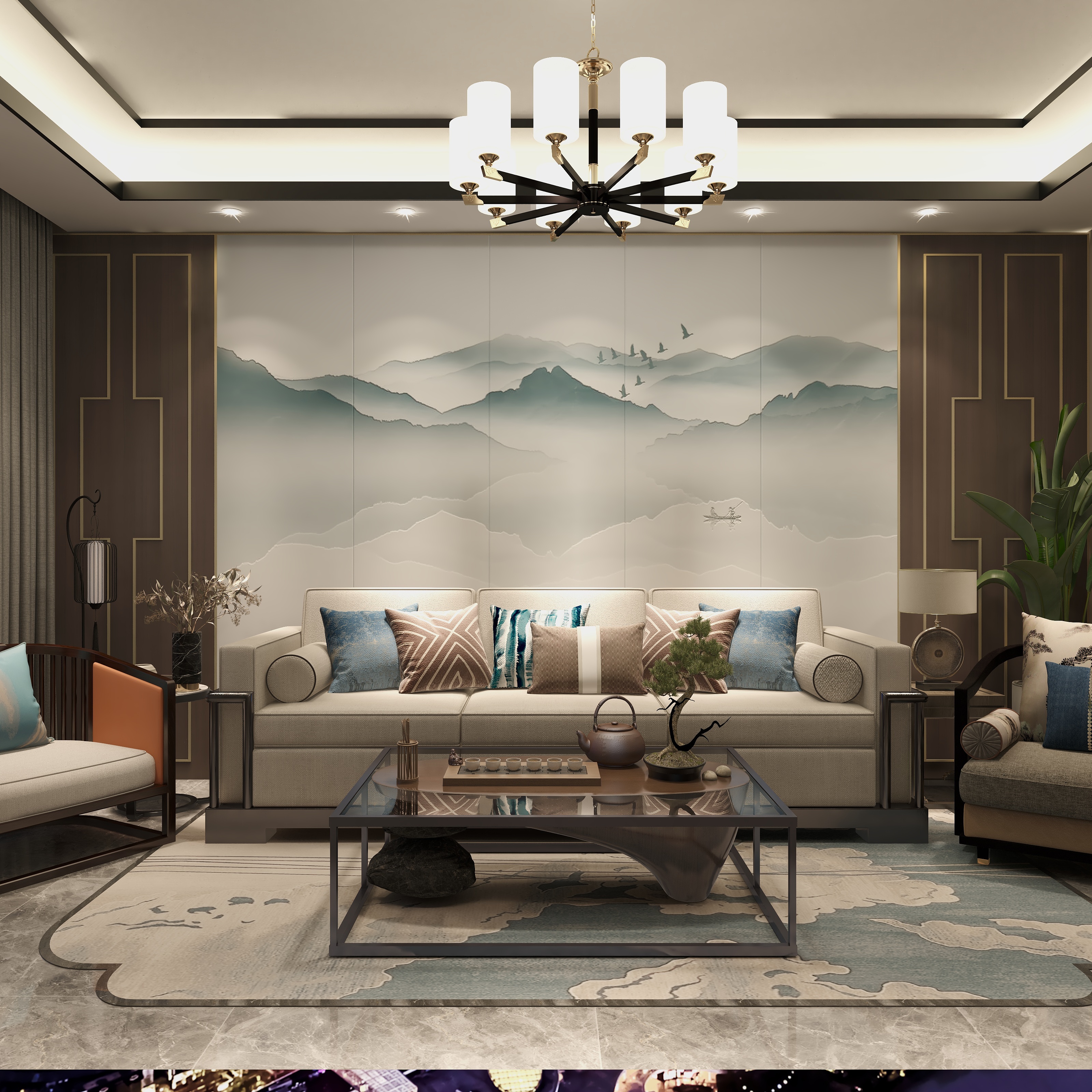 张家口建工-新中式-副本-副本-装修设计方案