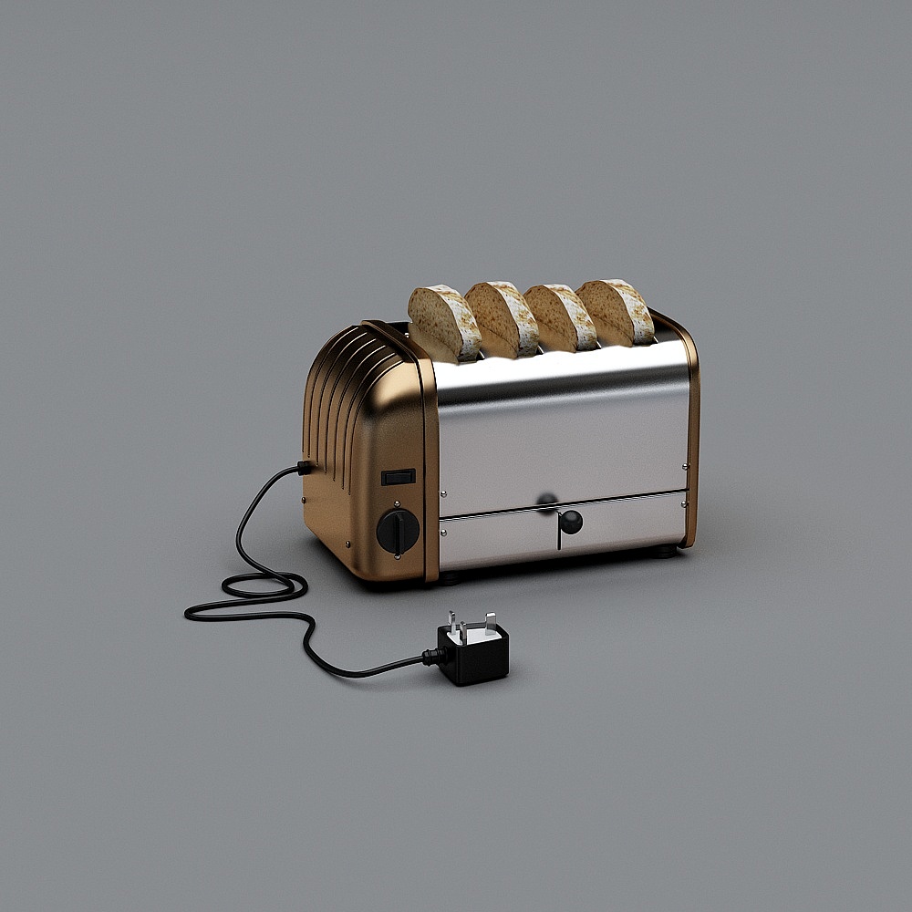 厨房小家电-面包机3D模型