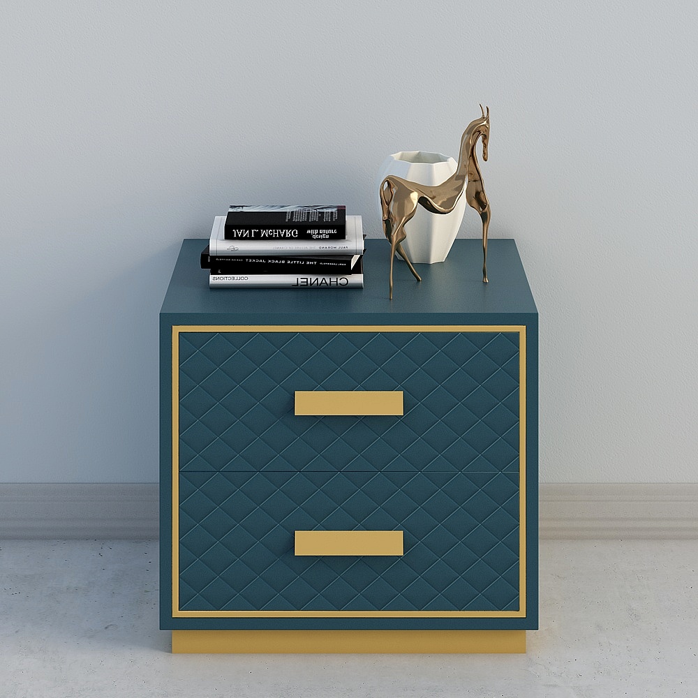 蓝床(床头柜2）