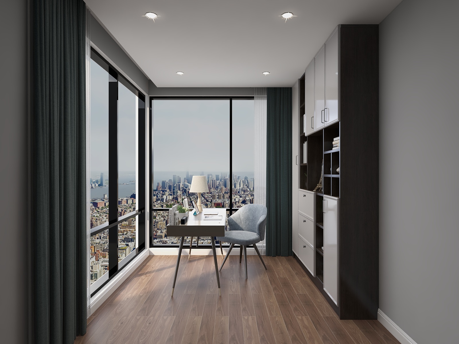 STARS星空设计-113方新中式两居装修效果图