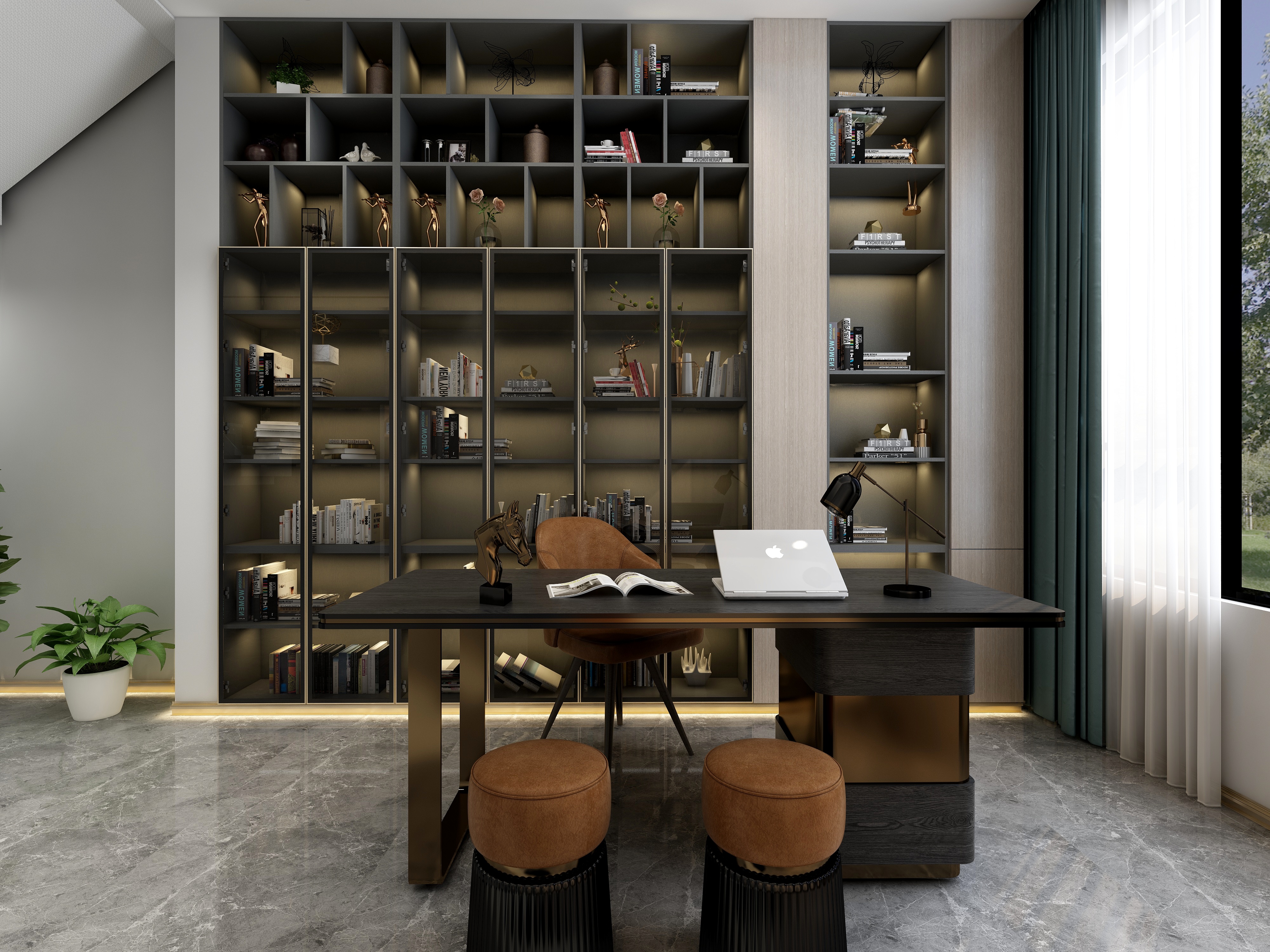 划着叶子去飘荡-美的林城时代一楼最后版本-装修设计方案