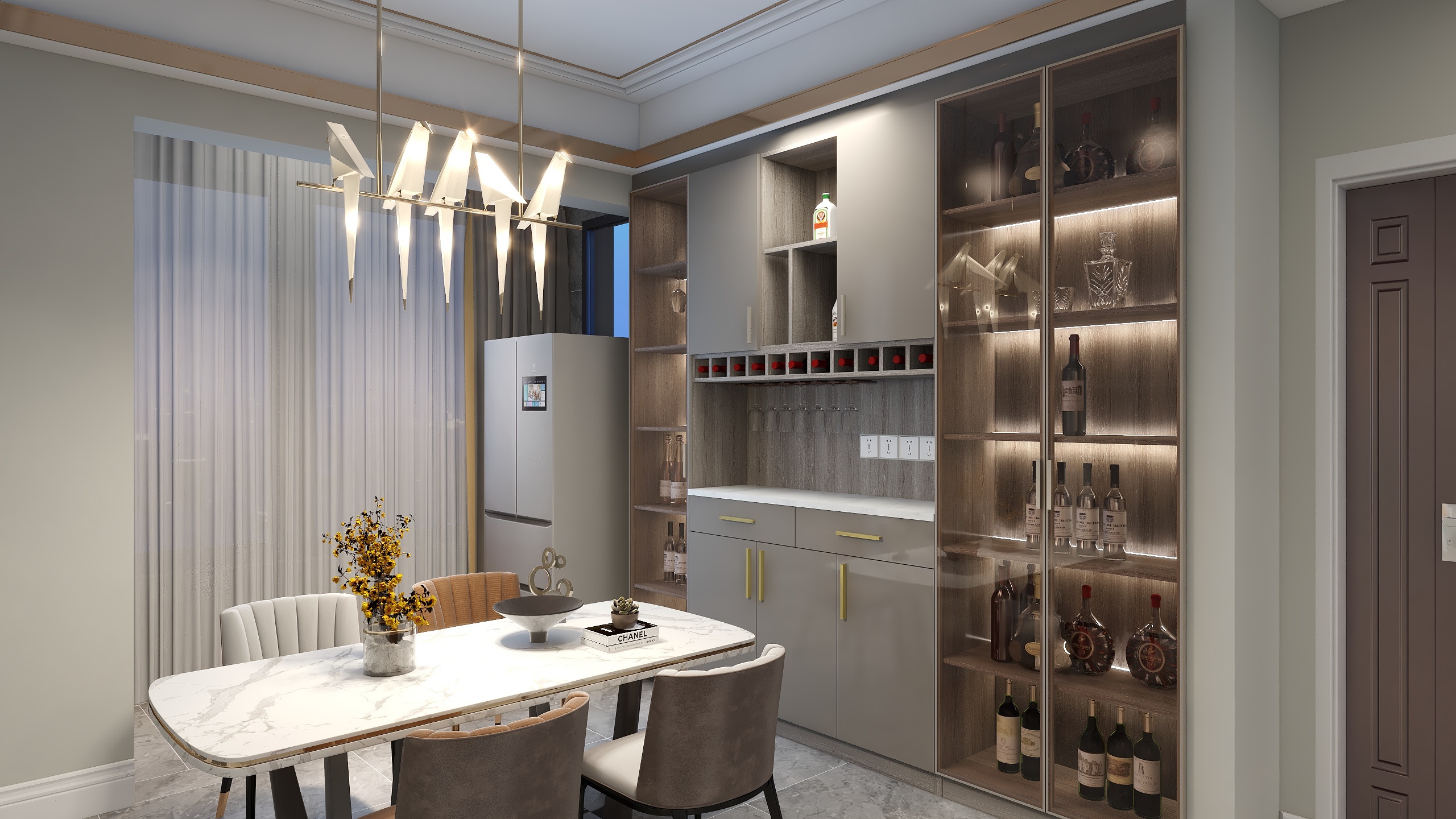 汉中溪岸全屋定制-航天智慧新城庞先生雅酷家乐-装修设计方案