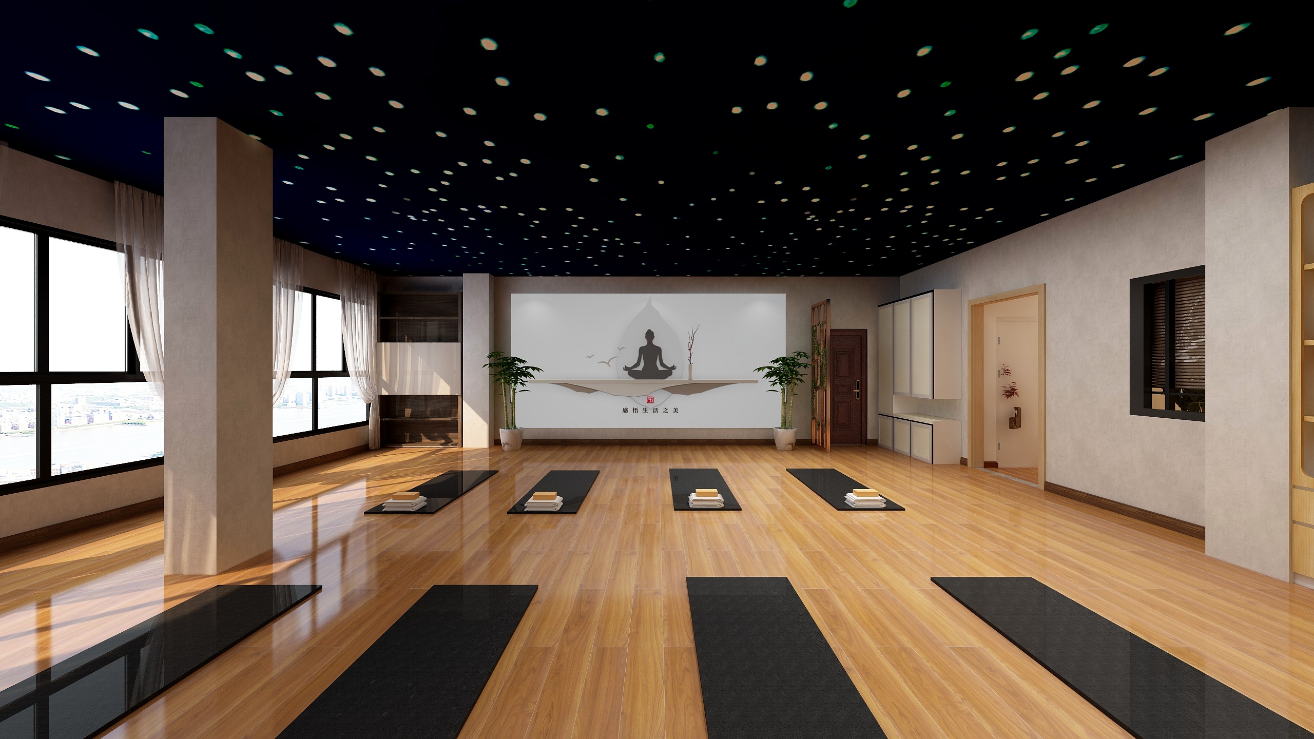 设计管家小张-菲梵瑜伽工作室-装修设计方案