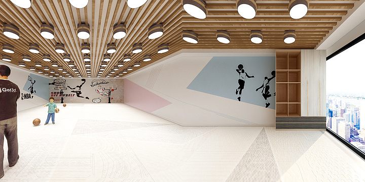 设计小洪007-篮球培训-装修设计方案