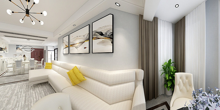 南通兰鑫装饰-华新20#301-装修设计方案