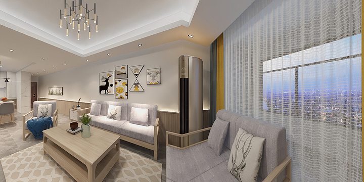 盘锦森阳装饰-纳帕溪谷-瑞府-北欧-装修设计方案