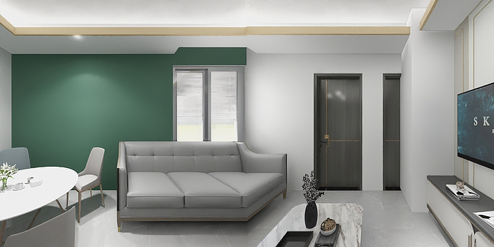 楠枋向北-滨湖润园-轻奢-装修设计方案