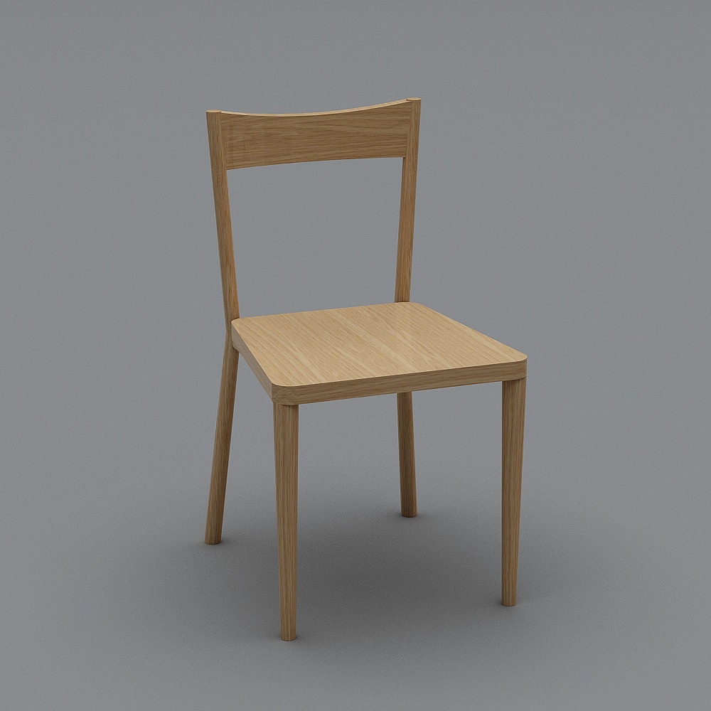 罗胖椅高背版3D模型